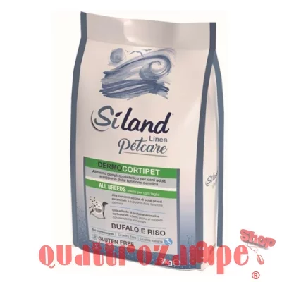 Siland DermoCortipet All Breeds Bufalo Riso 3 kg Crocchette Cane