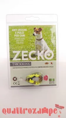 Zecko Dispositivo Ultrasuoni AntiZecche e Pulci Militare Nero/Gri